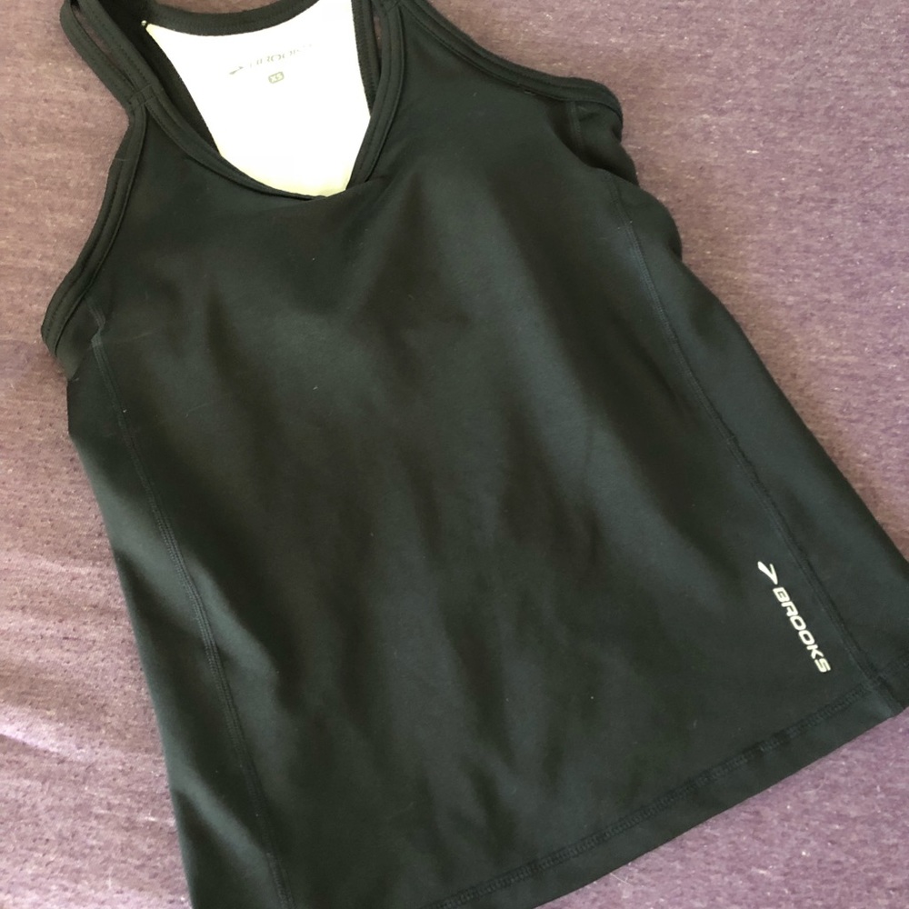 Brooks Black XS Running Tank